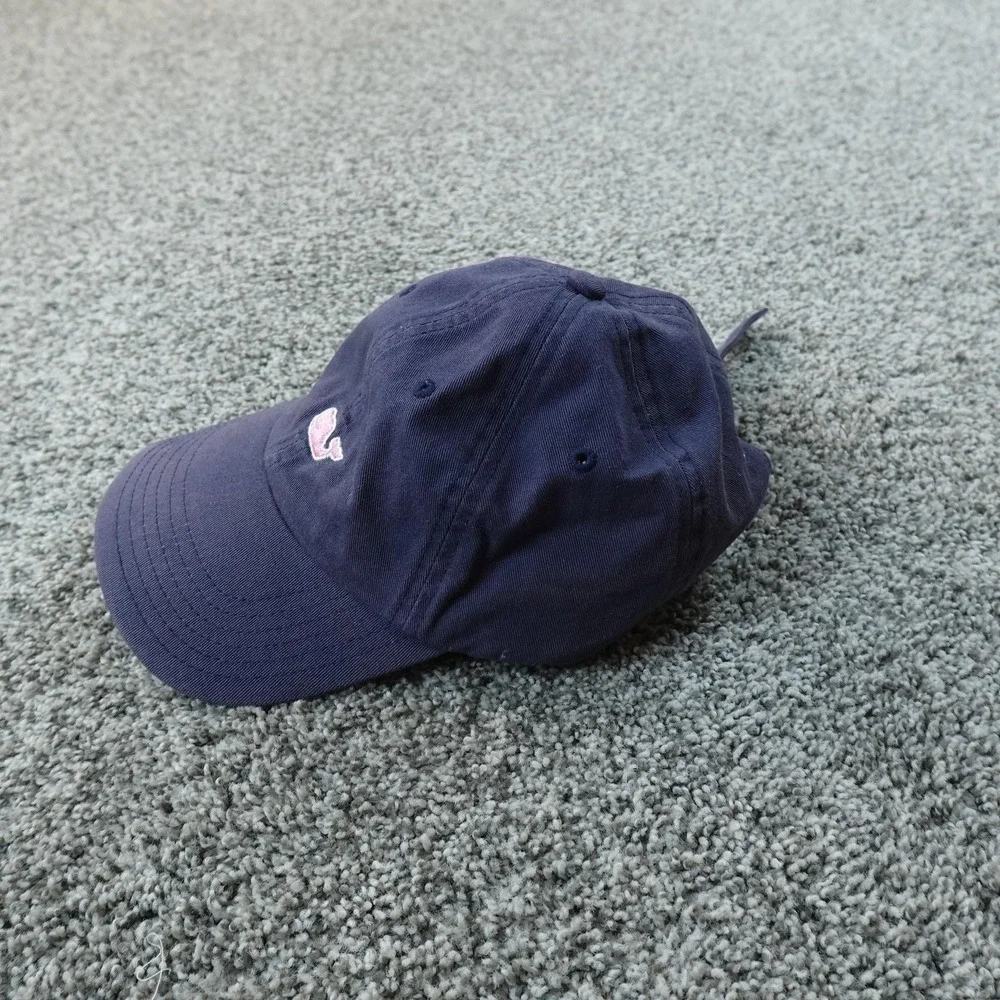 Vineyard Vines Hat Cap Mens One‎ Size Blue Adjustable Strap Back Whale Logo Fade